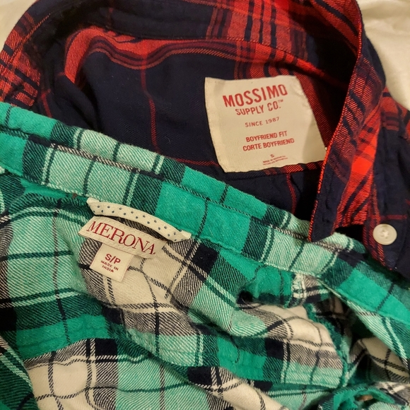 Button up flannels Mossimo and Merona, Small - Picture 5 of 6